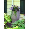 Rescue Stoneware Urn Rain Barrel, Includes Planter, Rain Water Diverter, Outlet Hose, 60 Gallons, Sand 2263-1